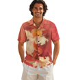 thumbnail image 3 of KUIFORTI Couple Matching Outfits Tropical Red Floral Washable Matching Summer Outfits for Couples Hawaiian Shirt for Men with Soft Fabric Breathable for Summer Vacation Trip, 3 of 7