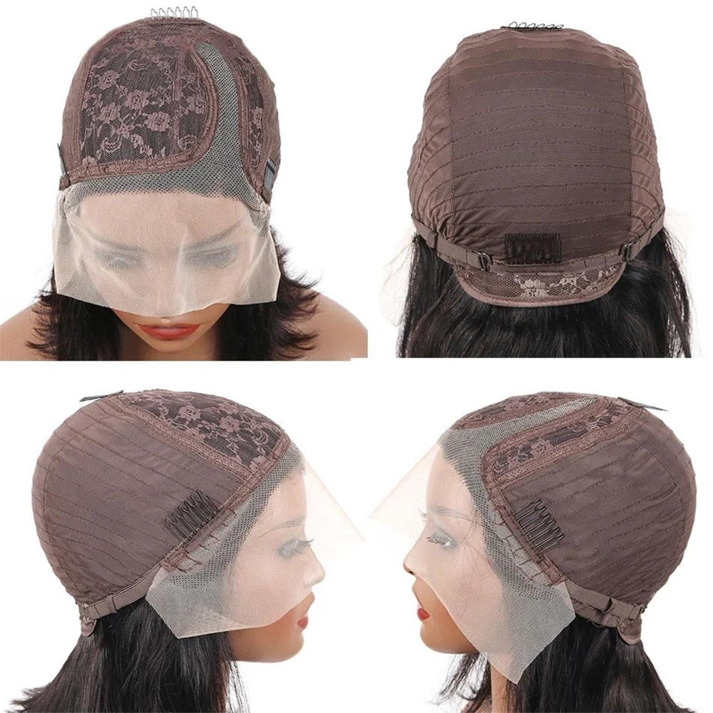 Lace Frontal Wigs for Women Human Hair 8 Inch Short Bob Lace Front Wig Pre Plucked