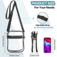 thumbnail image 2 of WEDAN Clear Crossbody Bag,PVC Clear Shoulder Bag,Stadium Approved Clear Purse Bag for Concerts Sports Events Festivals, 2 of 7