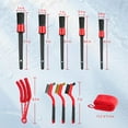 FGY 10 PCS Car Detailing Brush Kit for Auto Interior and Exterior Includes Detailing Brushes