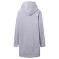 thumbnail image 3 of Enjoytime Women's Casual Dresses Cute Printing Long Sleeve Hooded Midi Dress Drawstring Crewneck Loose Fall Winter Dresses for Women 2025 Gray XL, 3 of 3