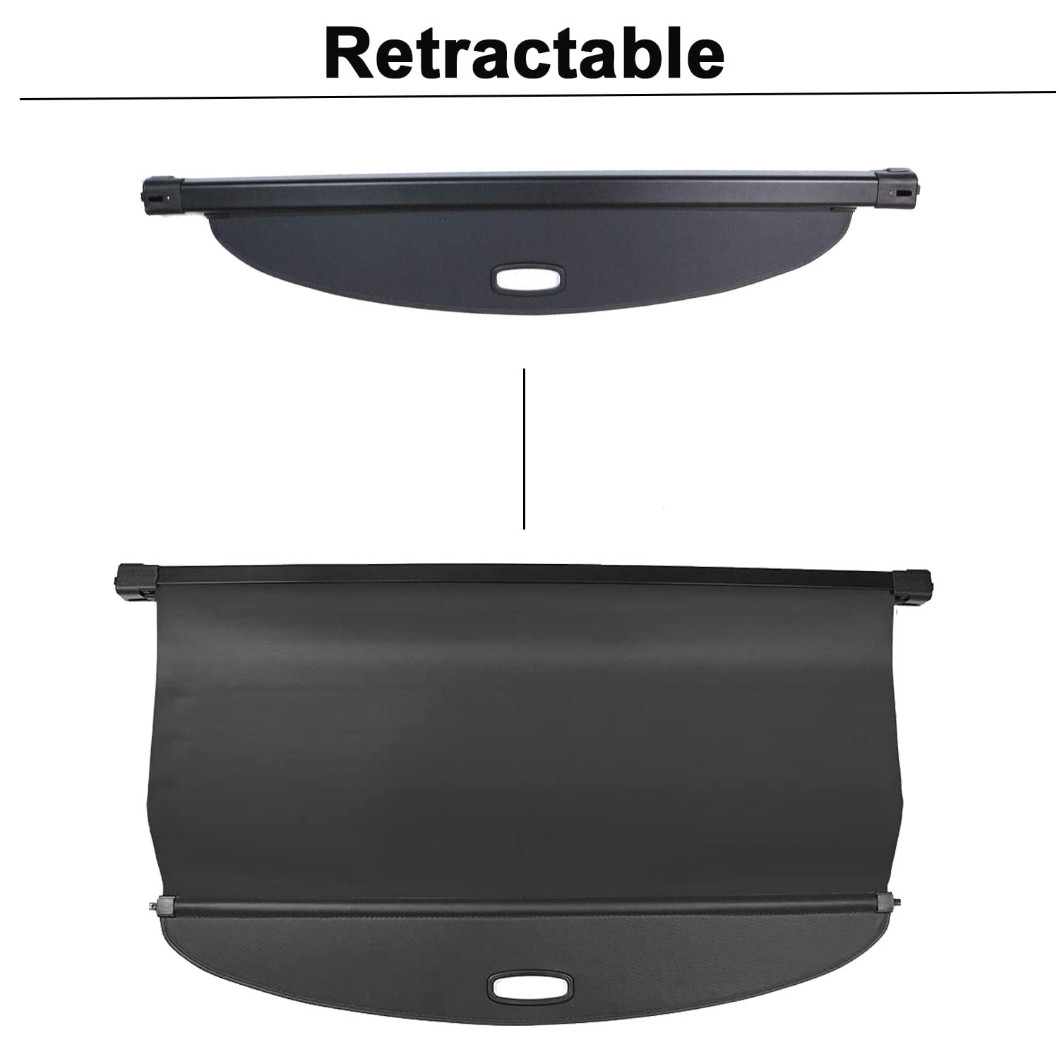 Fit Honda Acura RDX 2019-2026 Cargo Cover For 5-Seat Acura RDX 2019 2020 2021 2022 2023 2024 2025 2026 SUV Accessory Black Retractable Rear Trunk Privacy Shield Shade Cover