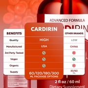 Cardirin Advanced Formula Drops Natural Support Supplement 90 Servings