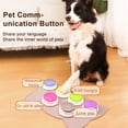 thumbnail image 2 of Hioecau Dog Training Button Voice Recording Button Pet Training Buzzer Second Record And Playback Interactive Communication Button for Cats And Dogs, 2 of 8