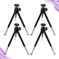 thumbnail image 2 of Miangastore 4PCS Mini Mobile Phone Tripod Telescopic Two-segment Tripod Small Desktop Photographying Tripod Digital SLR Camera Holder for Friends (Black), 2 of 9