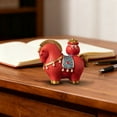 thumbnail image 3 of 2 Pcs Horse Statue Collectable Fire Horse Figurine Chinese Zodiac, Year of the Horse Gifts 2026 Decorations, Feng Shui Chinese New Year Red Figurine Office Home Decor for Good Fortune Success, 3 of 7