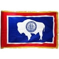 thumbnail image 4 of Indoor Wyoming State Flag Kit - 7ft Pole - Spear Metal, 4 of 5