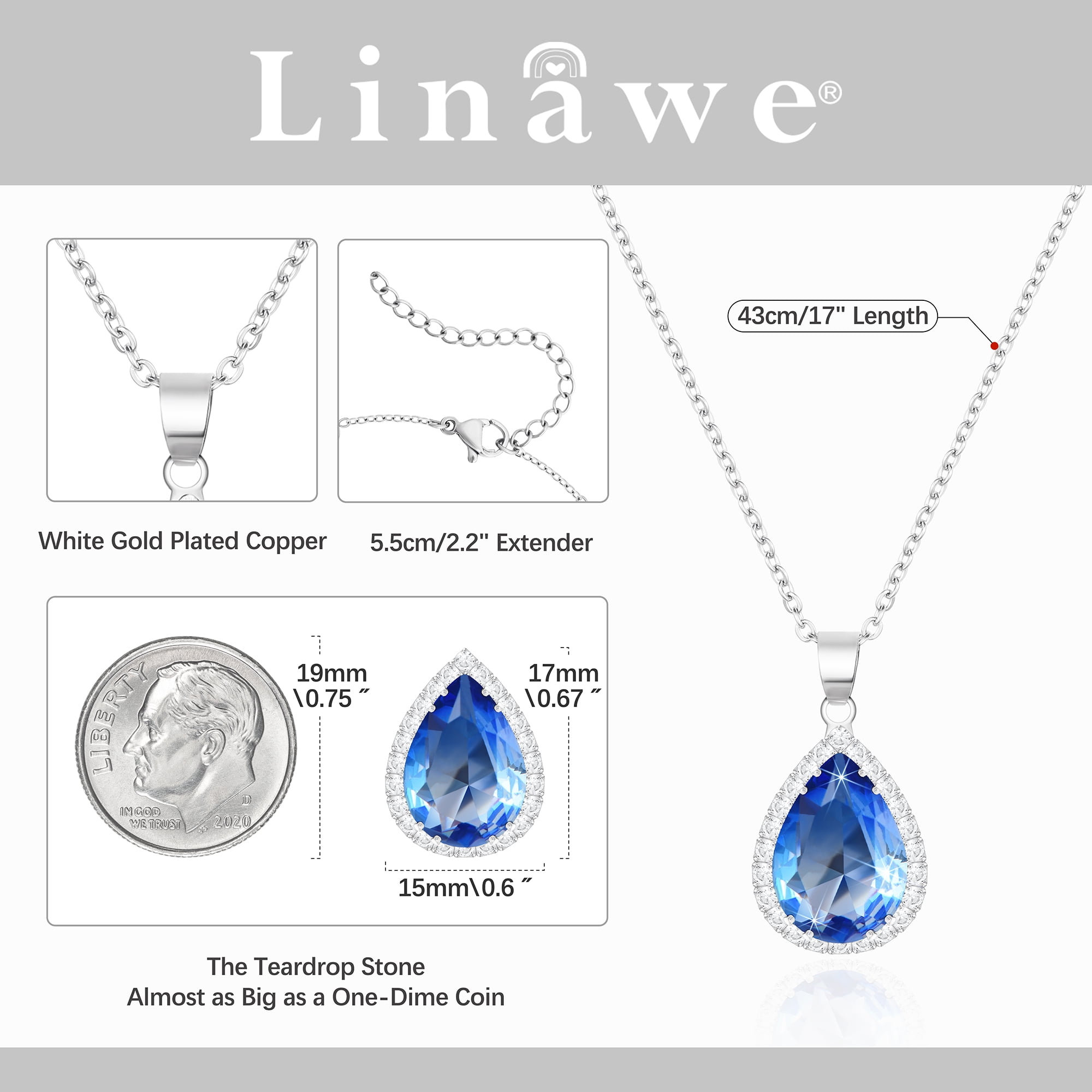 Dendritic Opal Larimar Aquamarine Pendant & 3MM Italian Chain P9599 — Sarah  Designs Jewelry