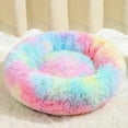 thumbnail image 6 of AZXY Donut Dog Beds,Washable Dog Bed Medium,Warm Small Cat Bed,Chew Proof Funny Fuzzy Pet Beds Pink, 6 of 7