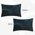 thumbnail image 4 of YFYANG Super Soft Rectangular Plush Cushion Cover (Without Pillow Insert), Mysterious Cosmic Black Hole Comfort and Non-Pilling Hidden Zip Bedroom Sofa Pillowcases, 20"x30", 4 of 9
