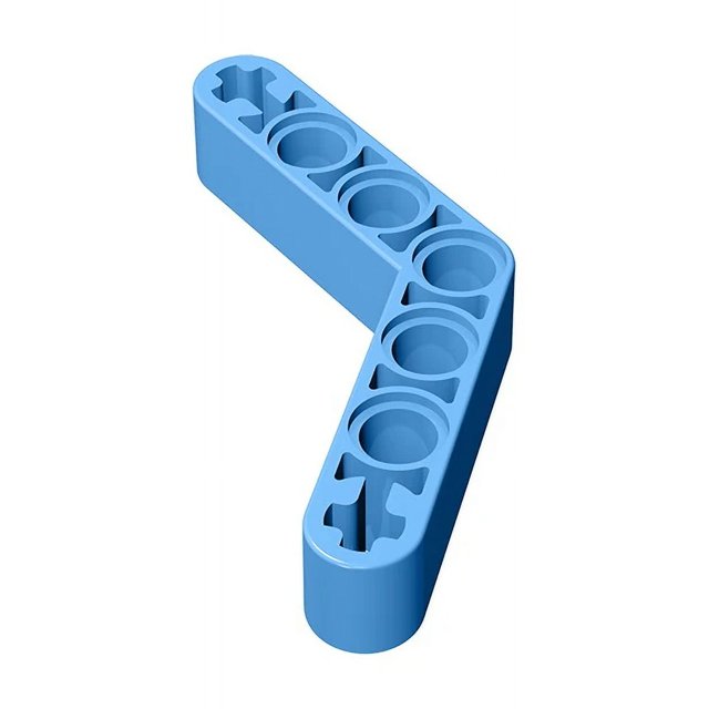 Gobricks GDS-673 Technical, Liftarm, Modified Bent Thick 1 x 7 (4 - 4) compatible con piezas de juguetes para niños lego 32348