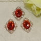 thumbnail image 2 of 20 Piezas de Formas Ovaladas, Rojo Y Rosa, Rojo, de Imitación, Botones, Adorno Brillante para Manualidades de Boda, álbum de Recortes, Decor Baoblaze Botones de diamantes de imitación, 2 of 8