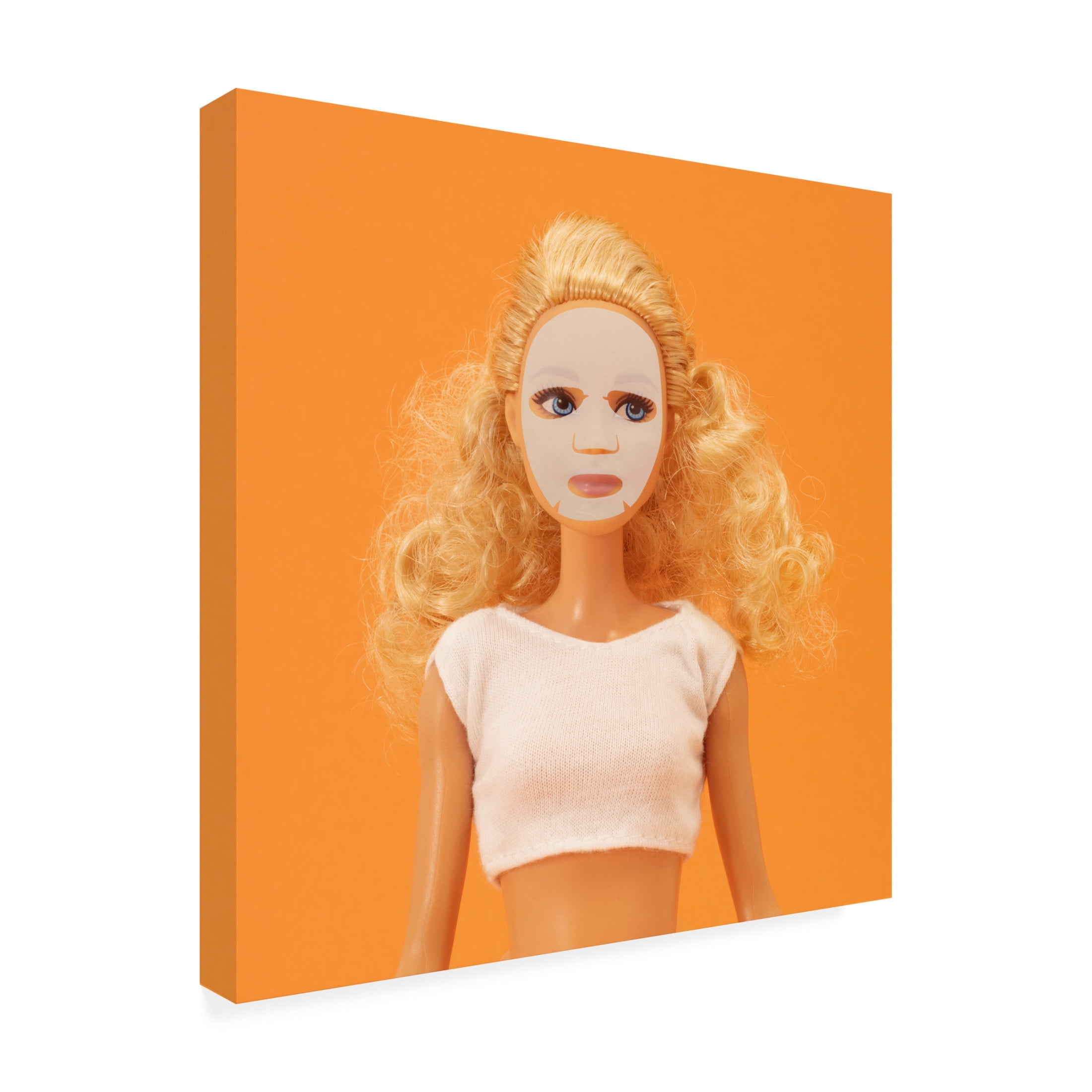 Canvas Wall Art - Julia Ramiro 'Self Care On Ig' Wall Art for Living Room, Bedroom, or Office Décor by Trademark Fine Art - 14 x 14 Inches