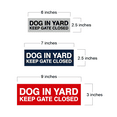 thumbnail image 2 of Basic Dog In Yard Keep Gate Closed Sign (Red/Yellow) - Medium, 2 of 5