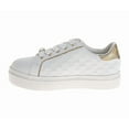 thumbnail image 3 of Badgley Mischka Girls Sneakers (Little Kids Big Kids), White Gold, Size: 5, 3 of 7