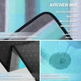 thumbnail image 6 of Teal Kitchen Rugs Set of 2 Abstract Kitchen Mats for Floor Non-Slip Backing Kitchen Mat Washable Doormat Runner Rug Set for Home Teal Kitchen Decor and Accessories 17"x47.2"+17"x30", 6 of 6