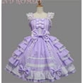 thumbnail image 4 of Lolita Dresses Sweet Pink Bows Ruffles Cotton Mini Skirts Girl Cosplay Custome, 4 of 5