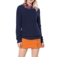 thumbnail image 5 of Unique Bargains Junior's Pullover Drop Shoulder Elbow Cat Patch Loose Sweater Pullover, 5 of 5