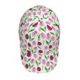 thumbnail image 4 of Daiia Tulips Flowers print Baseball Cap Men Women Golf Dad Hat Adjustable Original Classic Low Profile Hat Unconstructed Plain Cap, 4 of 9