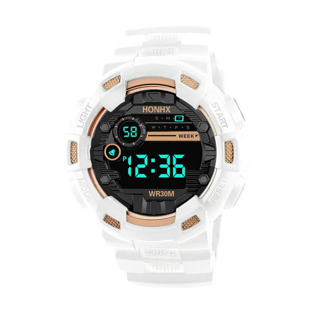 HONHX Six Styles Of Cool Sports Electronic Watches With Four Buttons