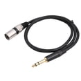 thumbnail image 4 of Mosiee 35Mm 1/4 Inch Trs To Xlr Male Balanced Signal Interconnect Cable 1/4 Inch To Xlr Audio Stereo Microphone Speaker Cable, 4 of 9