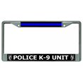 thumbnail image 1 of Police K-9 Unit Chrome License Plate Frame, 1 of 1