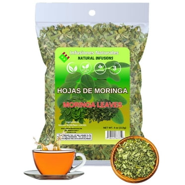 Moringa Leaves Tea (Té de Hojas de Moringa) - 4 oz - NON-GMO | 100% Natural | Vegan