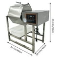 thumbnail image 2 of 45L/25KG Food Meat Curing Rolling Kneading Machin Vacuum Pump Meat Vegetable Tumbler Marinator, 2 of 18