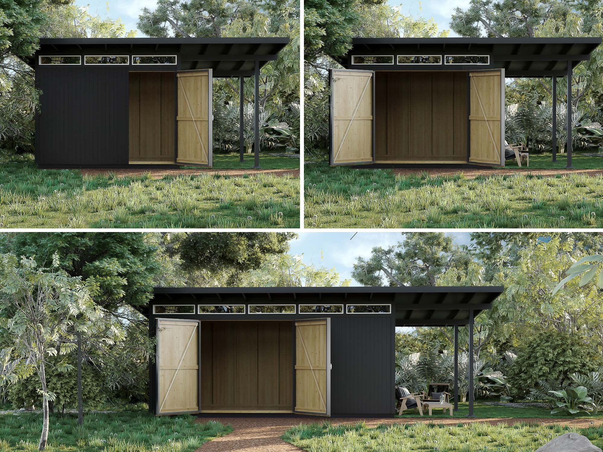 代引き手数料無料 Barn Basics 2x4 Roof Walmart.com - Kit Shed 下駄箱・靴箱・シューズラック