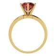 thumbnail image 4 of Solitaire Engagement Ring for Women - 2ct Natural Garnet in 18K Yellow Gold Promise Ring, 4 of 6