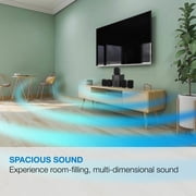 Ilive IHTB059BO 5.1-Channel 30W-RMS Home Theater Speaker System with Bluetooth & Remote - 6 Piece