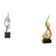 thumbnail image 1 of Estatua de llama de arte abstracto, figura decorativa de resina, escultura moderna para el hogar, la oficina, mesa de centro, vitrina, sala de estar,, 1 of 8