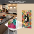thumbnail image 5 of Light Switch Cover Switch Plate Outlet Cover Plug Cover for Electrical Toggle Switch Black Cat Among Colorful Flowers, 5 of 6