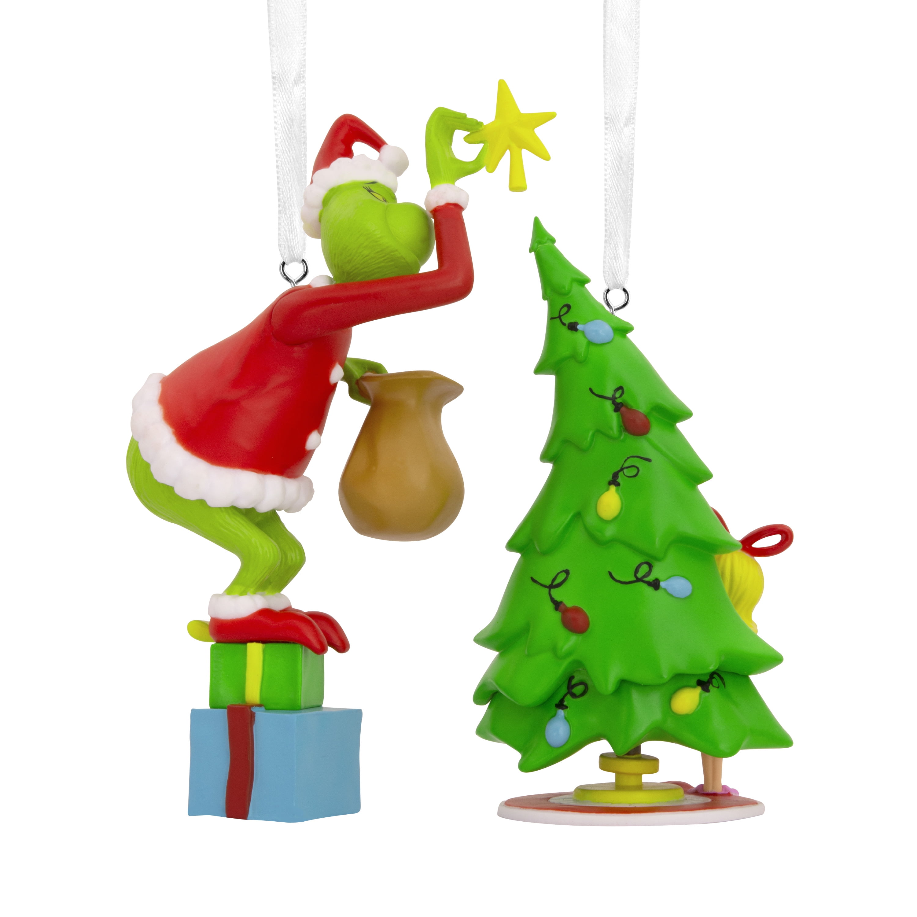 Hallmark Dr. Seuss's How the Grinch Stole Christmas! Grinch and Cindy-Lou Who Christmas Ornaments, Set of 2