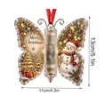 thumbnail image 3 of Christmas Butterfly Cash Wallet Gift Ornaments, Clear Christmas Money Holders, Stocking Stuffers, Xmas Tree Hanging Decorations, Indoor Outdoor Decor for Christmas Tree Window Wall, 3 of 8