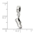 thumbnail image 2 of 925 Sterling Silver Polished Oxidized Reflections Sports Shoe Dangle Bead Charm 21.82x5.45mm Wide Pendant Necklace for W, 2 of 2