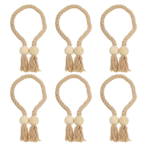6 Paquete de Sujetadores Magnéticos para Cortinas, 55cm/21.65" Sujetadores para Cortinas, Camello