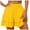 Yellow, variant on Women's Fashion Solid Wide Leg High Waist Culottes - Elastic Waist Tie, Casual/Sporty, Summer Daily Wear