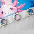thumbnail image 4 of Castle Fairy Cute Axolotl Curtains Pack of 2 (42x84 Each),Pink Animal Curtains Blackout, 4 of 6