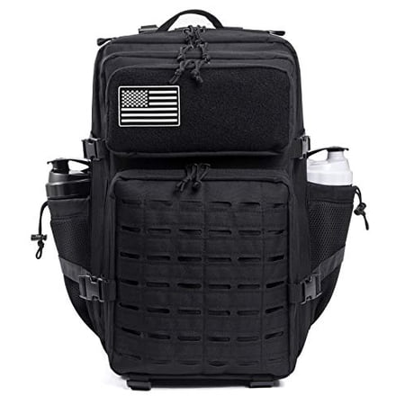 QT&QY 45L Outdoor Backpack for Men Crossfit Molle Hiking Daypack Travel Rucksack 3 Day Camping Pack