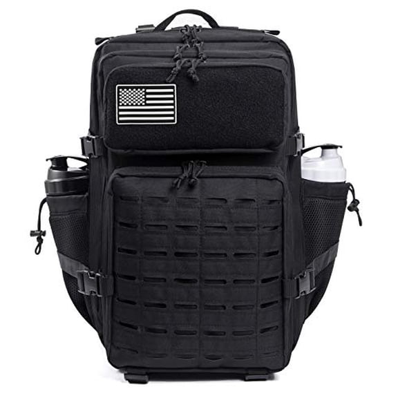 QT&QY 45L Outdoor Backpack for Men Crossfit Molle Hiking Daypack Travel Rucksack 3 Day Camping Pack