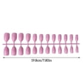 thumbnail image 4 of Juego de 24 piezas de uñas postizas Soidarity Rosado, 4 of 5