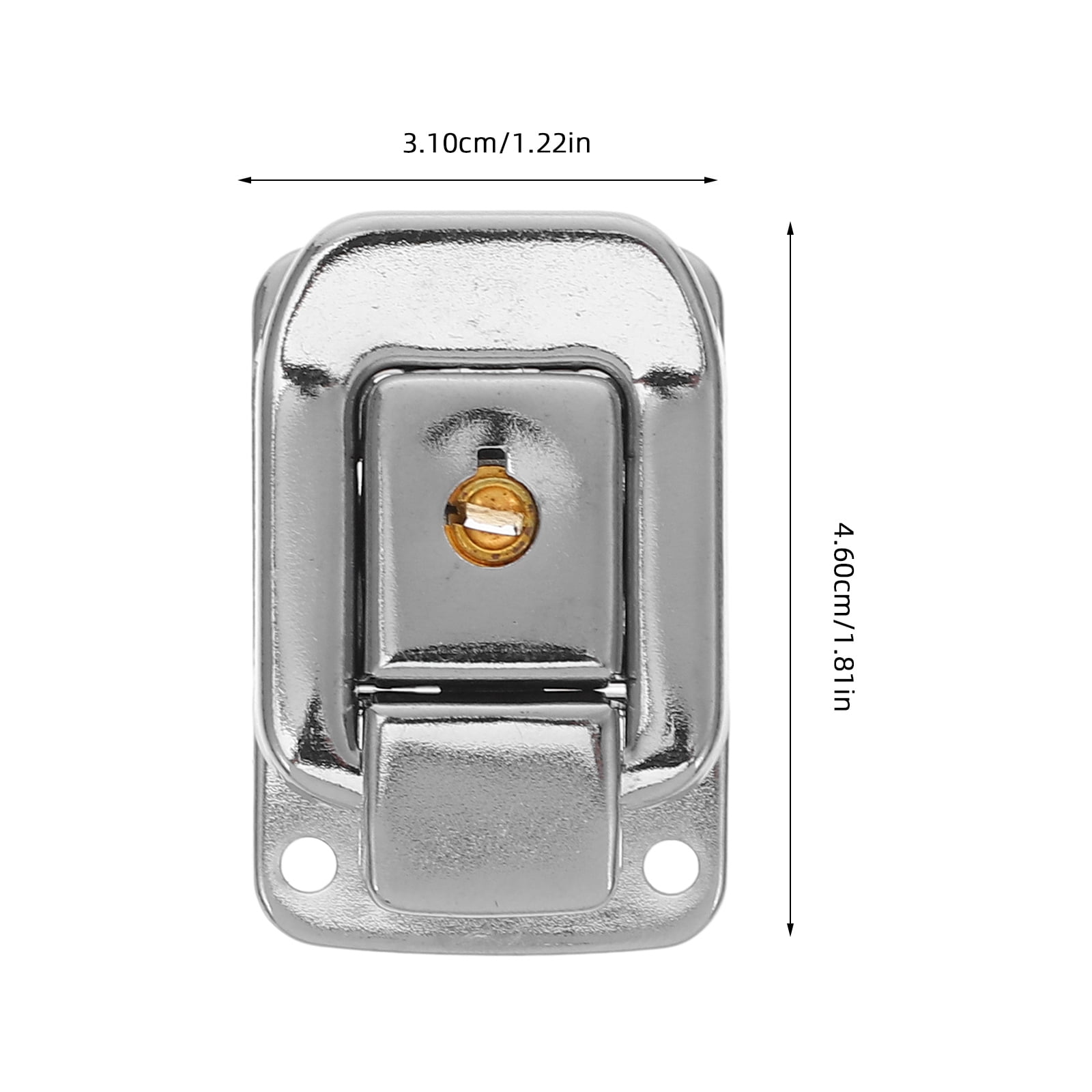 5-Pack Mini Toggle Latch Catch – Iron Buckle Lock For Jewelry Cases, Wood Boxes, Cabinets & Drawers (29x27mm)