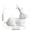 D, variant on White Ceramic Easter Bunny, Small Rabbit Figurine Decor, Spring Home Ornament, Tabletop Shelf Display, Modern Desktop Statue, Gift for Holiday Season