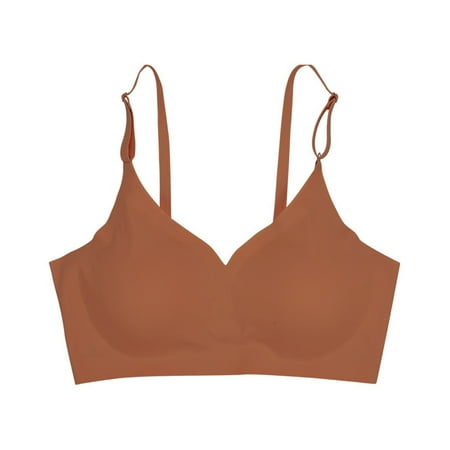 

PEASKJP Push Up Bras for Women Lightweight Minimizer Bra Underwire Bra with Full-Coverage Seamless Support Underwire Bra Lingerie for Women Plus Size Khaki S