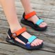 thumbnail image 1 of Sandalias de niñas Sandalias de deportes ajustables Sandalias abiertas Sandalias de playa de los pies transpirables para caminar al aire libre, 1 of 6