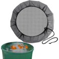 thumbnail image 4 of HUGFEGWE Rain Mesh Screen, Rainwater Barrel Debris, Filter for Rain Barrel, Black Rain Water Collection Bucket Netting Cover with Adjustable Drawstring for Prevents Mosquitoes Leaves Debris, 4 of 8