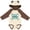 Natural & Brown w Ears, variant on Inktastic Daddy's Little Drummer Boys or Girls Long Sleeve Baby Bodysuit