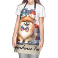 thumbnail image 2 of Patriotic Pomeranian 4th of July Independence Paws Apron Pom Dog Lover Gifts for Cooking Grilling Baking Painting Gardening - 02010, 2 of 5