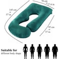 thumbnail image 3 of Full body pillow with detachable washable cover - sleep support for legs, back, neck, shoulders, and abdomen, 3 of 5